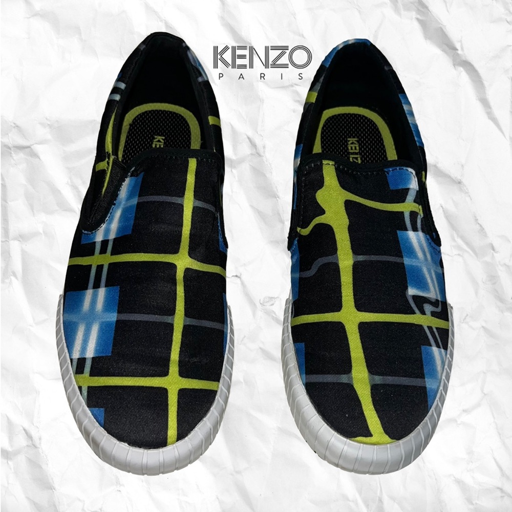 Kenzo Double Check Slip on Sneakers